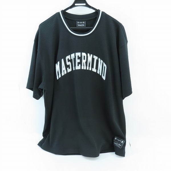 実際に弊社で買取させて頂いたmastermind JAPAN×Mitchell & Ness/マスターマインド バックスカル メッシュ ゲームシャツ MSP0DL19009-CLB/2XL