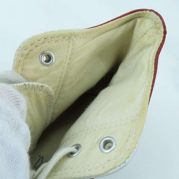 実際に弊社で買取させて頂いたCONVERSE/コンバース あしたのジョー限定コラボハイカットスニーカー 1S981/27の画像 8枚目