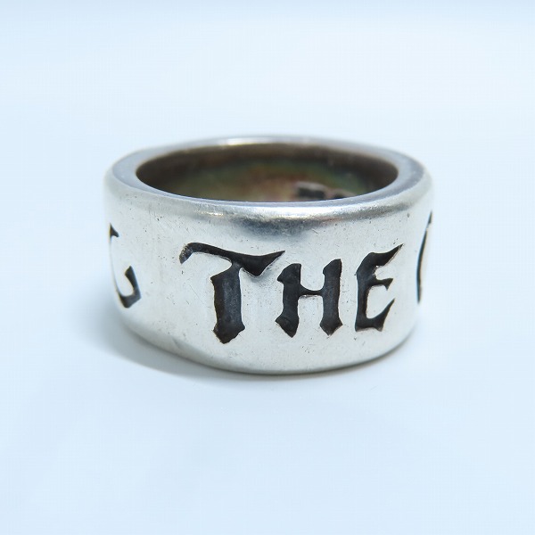実際に弊社で買取させて頂いたTHE GREAT FROG/ザ グレートフロッグ ロゴ刻印 リング/指輪/18.5号の画像 4枚目