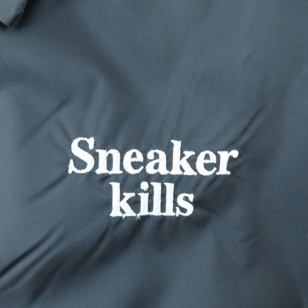 実際に弊社で買取させて頂いた(1)【未使用】FR2 × SNKRDUNK/エフアールツー × スニーカーダンク Angel Coach Jacket Black FRC2905/Lの画像 4枚目