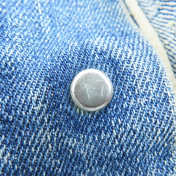実際に弊社で買取させて頂いたLevi's/リーバイス ボタン裏17刻印 ヴィンテージ デニムジャケット Gジャンの画像 3枚目