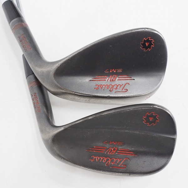 実際に弊社で買取させて頂いたTitleist/タイトリスト BV/ボーケイデザイン SM7 ウェッジ ブラック 50°/12F,56°/14F N.S.PRO ZELOS 7 FLEX:R 2本組の画像 4枚目