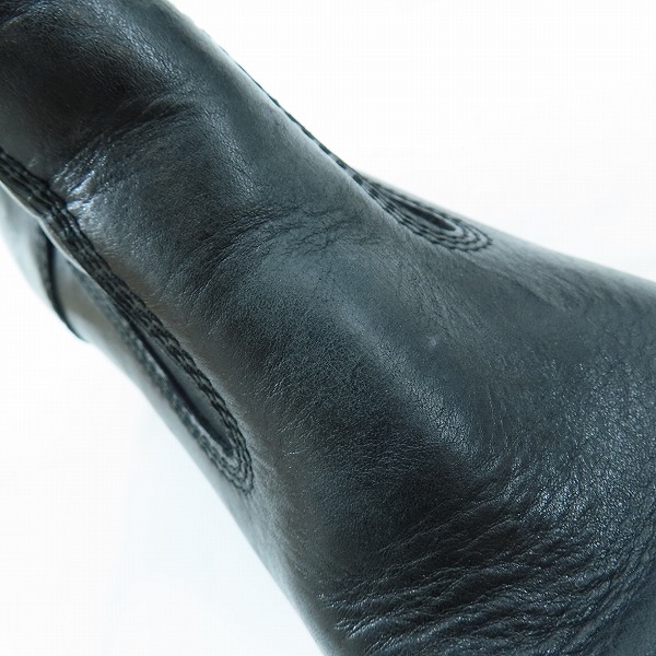 実際に弊社で買取させて頂いたNO ID./ノーアイディー レザーエンジニアブーツ/サイドジップ/44の画像 6枚目