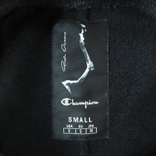 実際に弊社で買取させて頂いたRick Owens×Champion/リックオウエンス×チャンピオン プルオーバーパーカー CM20S0014-215154/JPN:Mの画像 2枚目
