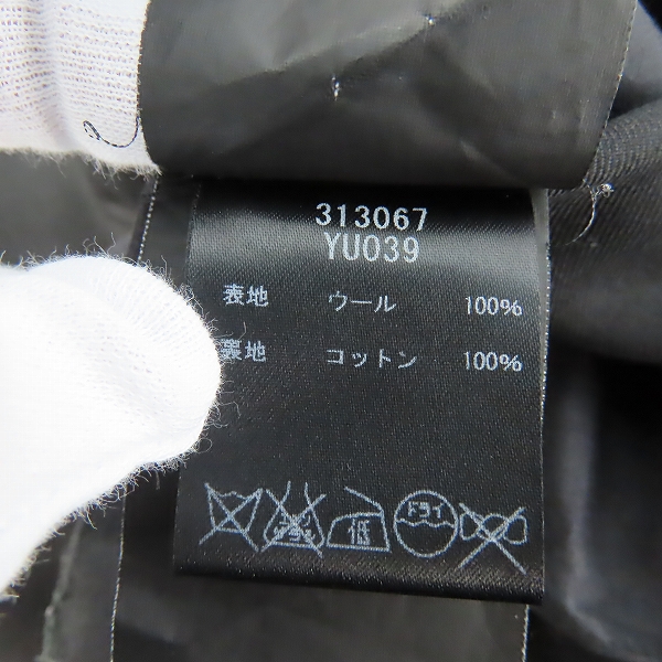 実際に弊社で買取させて頂いた【JPタグ】SAINT LAURENT PARIS/サンローランパリ スラックスパンツ 313067 YU039/46の画像 4枚目