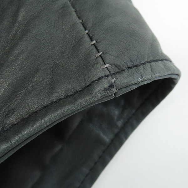 実際に弊社で買取させて頂いたincarnation/インカネーション CALF LEATHER/カーフレザー ジップアップ ベスト/Sの画像 6枚目