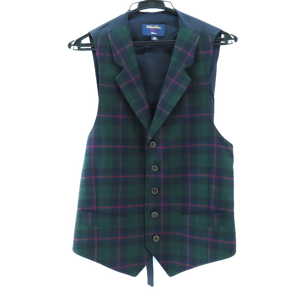 実際に弊社で買取させて頂いたBrooks Brothers/ブルックスブラザーズ Madison チェック柄 ベスト/ジレ/38S