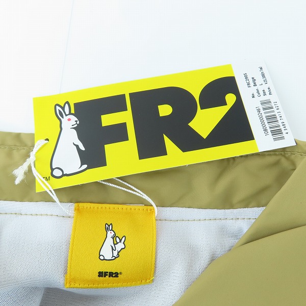 実際に弊社で買取させて頂いた【未使用】FR2 × SNKRDUNK/エフアールツー × スニーカーダンク Angel Coach Jacket Belge FRC2905/Lの画像 2枚目