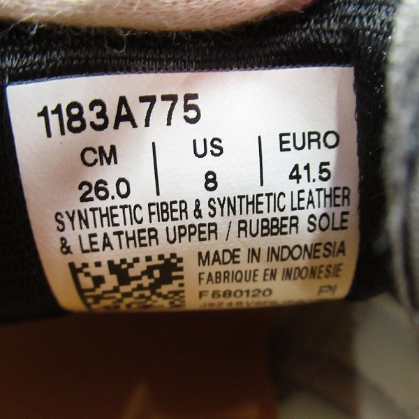 実際に弊社で買取させて頂いた【未使用】Onitsuka Tiger/オニツカタイガー ローカットスニーカー 1183A775/26の画像 5枚目