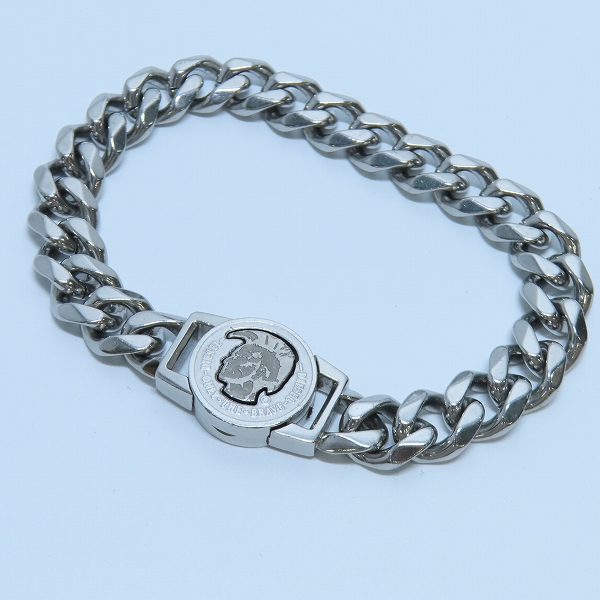 実際に弊社で買取させて頂いたDIESEL/ディーゼル ロゴ 喜平チェーン ブレスレット
