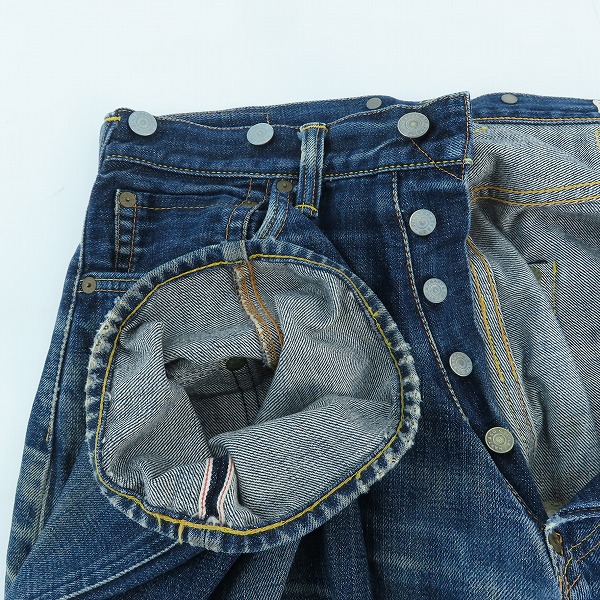 実際に弊社で買取させて頂いたEVISU/エヴィス ダブルニー シンチバック カモメプリント デニムパンツ 2013/32の画像 2枚目