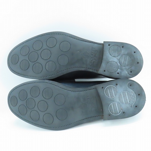 実際に弊社で買取させて頂いたCROCKETT&JONES/クロケット&ジョーンズコインローファー /8Eの画像 2枚目