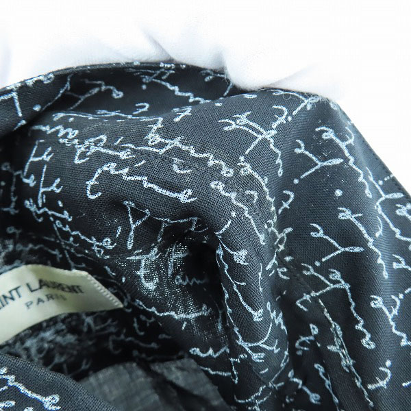 実際に弊社で買取させて頂いた【JPタグ】SAINT LAURENT/サンローラン JE T'AIME 総柄プリント ウールシャツ 481867 Y332R Size：39の画像 8枚目