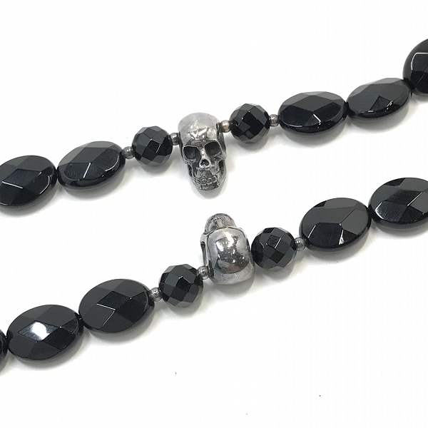 実際に弊社で買取させて頂いたHYSTERIC GLAMOUR/ヒステリックグラマー スカル クリスタル ロザリオ ネックレス 0104QA04996 Fの画像 3枚目