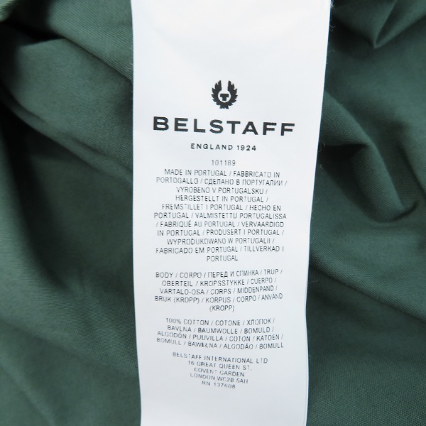 実際に弊社で買取させて頂いたBelstaff/ベルスタッフ 胸ポケット 長袖シャツ グリーン/Mの画像 5枚目