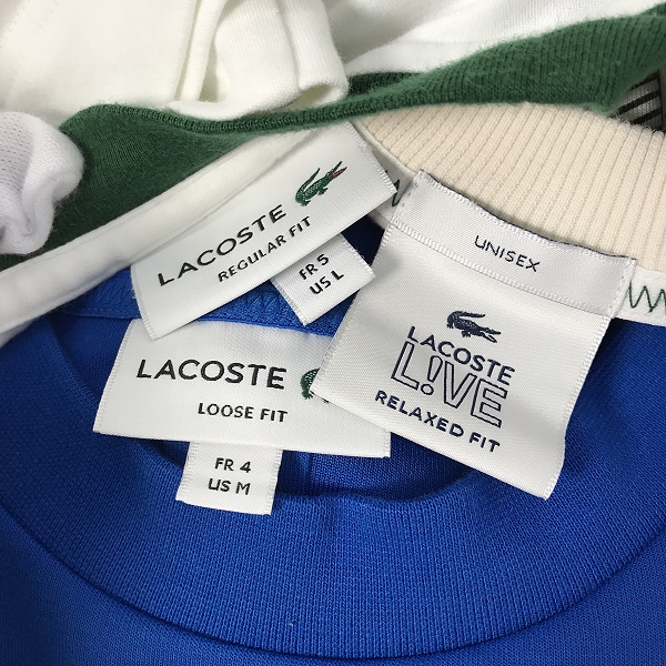 実際に弊社で買取させて頂いた【おまとめ】LACOSTE/ラコステ Tシャツ/長袖シャツの画像 1枚目