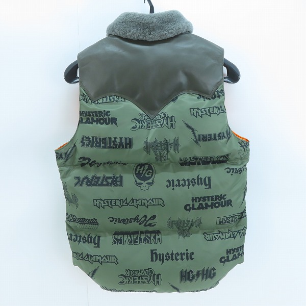 実際に弊社で買取させて頂いた【未使用】ROCKY MOUNTAIN×HYSTERIC GLAMOUR/ METAL LOGO総柄CHRISTYベスト 02173AV01/Sの画像 1枚目