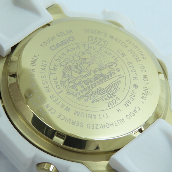 実際に弊社で買取させて頂いたG-SHOCK/Gショック フロッグマンICERCJapan/30周年記念モデルMASTER OF G SEA/タフソーラー GW-8201K-7JRの画像 4枚目
