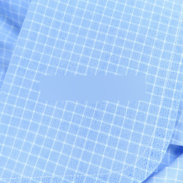 実際に弊社で買取させて頂いたBrioni/ブリオーニ コットン チェック 長袖 ボタンシャツ ブルー×ホワイト/43の画像 6枚目