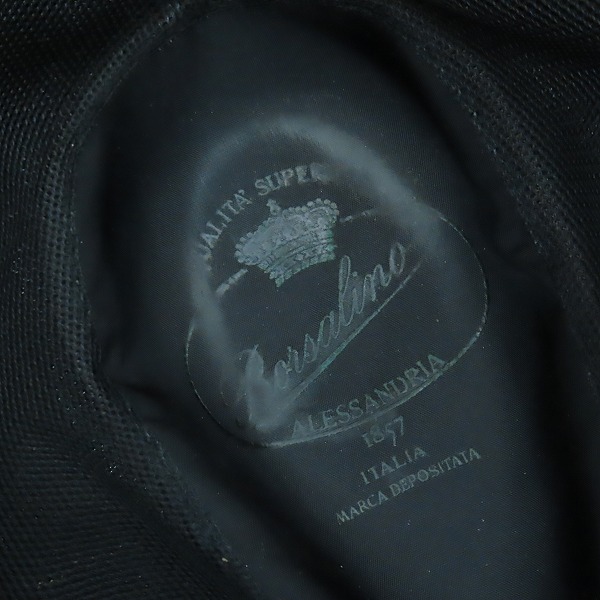 実際に弊社で買取させて頂いたBorsalino/ボルサリーノ 中折れ ハット 帽子 グリーン 56cmの画像 5枚目