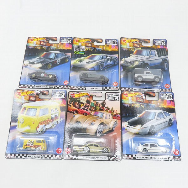 実際に弊社で買取させて頂いた【おまとめ/未開封】Hot Wheels/ホットウィール BOULEVARD 1991 MERCEDES BENZ G-CLASS/TOYOTA AE86 SPRINTER TRUENO 他
