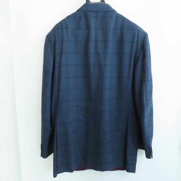 実際に弊社で買取させて頂いたBrioni/ブリオーニ カシミヤ チェック柄 ジャケット/58/Lの画像 1枚目