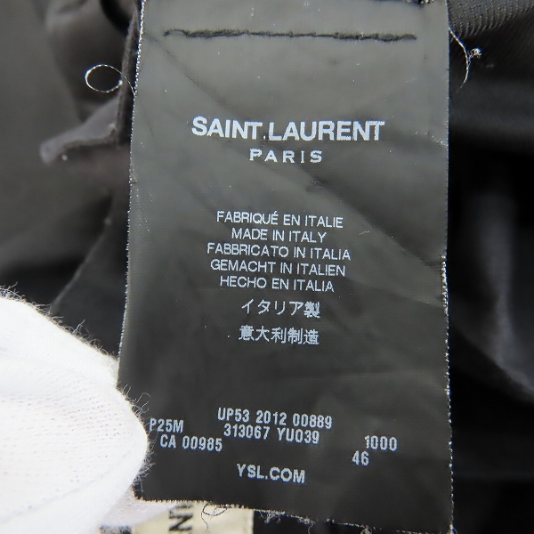 実際に弊社で買取させて頂いた【JPタグ】SAINT LAURENT PARIS/サンローランパリ スラックスパンツ 313067 YU039/46の画像 3枚目