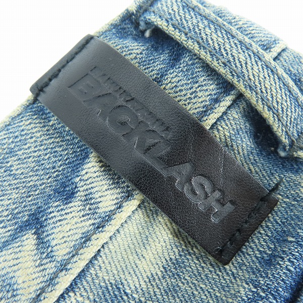 実際に弊社で買取させて頂いたISAMU KATAYAMA BACKLASH/バックラッシュ クラッシュデニムブーツカット 1308-03 M の画像 3枚目