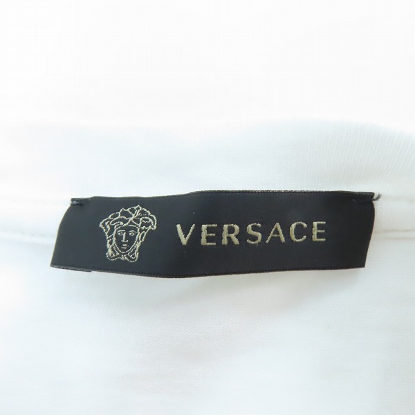 実際に弊社で買取させて頂いた【JPタグ】VERSACE/ヴェルサーチ コットン メデューサ ロゴ 半袖 Tシャツ ホワイト A83097/Mの画像 2枚目