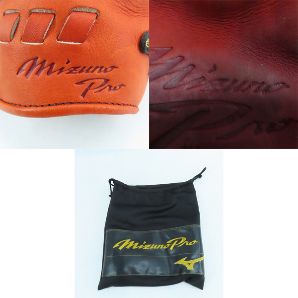 実際に弊社で買取させて頂いたMizuno/ミズノ MizunoPro/ミズノプロ 5DNAテクノロジー  軟式 内野手 右投げ用 グローブ の画像 9枚目