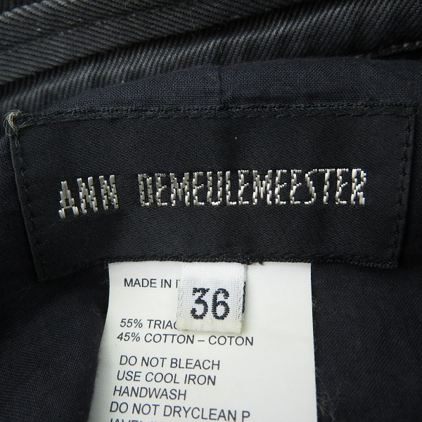 実際に弊社で買取させて頂いたANN DEMEULEMEESTER/アンドゥムルメステール ボタンデザイン 長袖シャツ/36の画像 2枚目