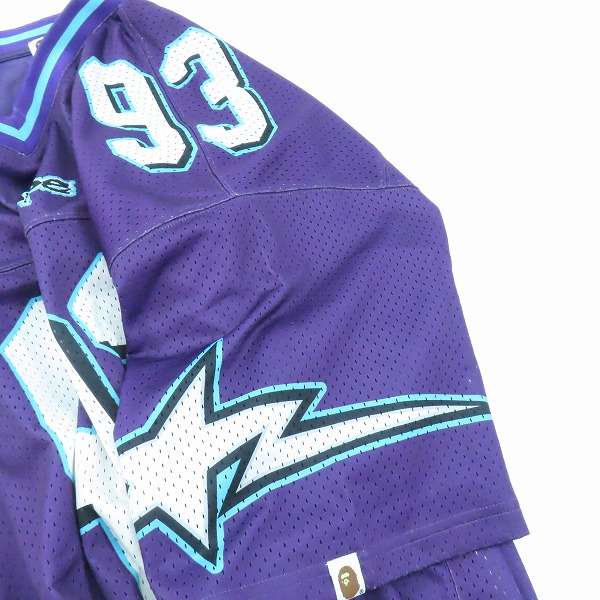 実際に弊社で買取させて頂いたA BATHING APE/アベイシングエイプ FOOTBALL RELAXED FIT TEE/フットボール リラックス フィット Tシャツ 001CSK301315M/2XLの画像 5枚目