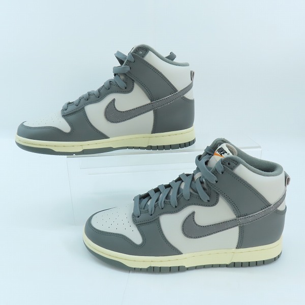 実際に弊社で買取させて頂いた【未使用】NIKE/ナイキ DUNK HI RETRO SE VNTG/ダンク ハイ レトロ スペシャルエディション ヴィンテージ DM0582-001/25.5の画像 3枚目
