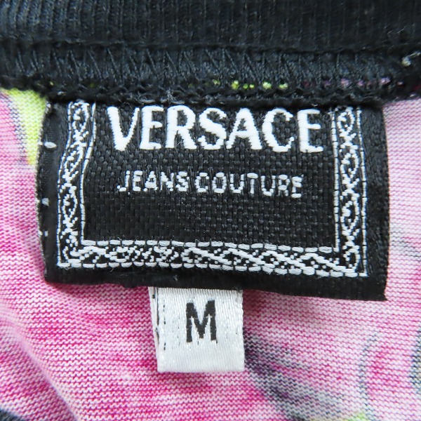 実際に弊社で買取させて頂いたVERSACE JEANS COUTURE/ヴェルサーチ ジーンズ クチュール 半袖 総柄 Tシャツ/Mの画像 2枚目