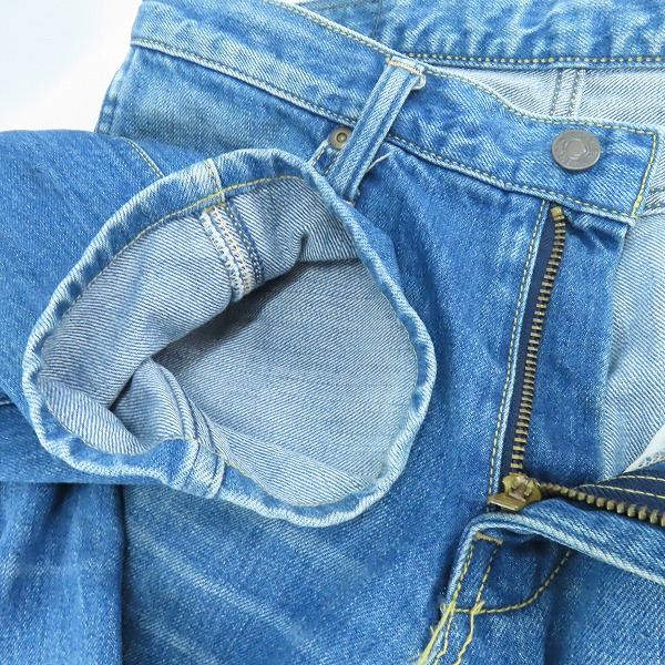 実際に弊社で買取させて頂いたBLUE BLUE/ブルーブルー INDIGO ジップフライ デニムパンツ 30の画像 5枚目