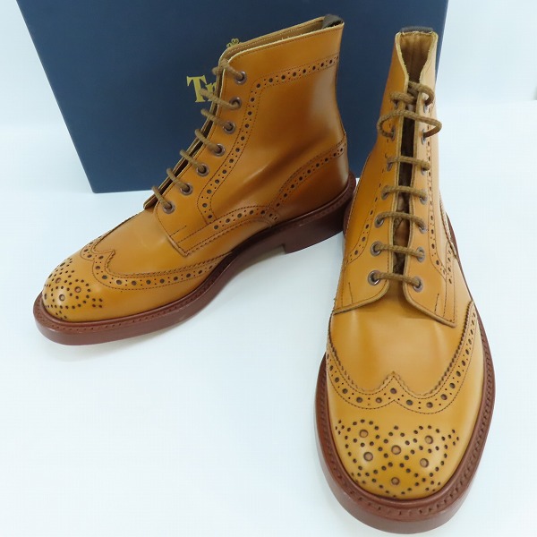 実際に弊社で買取させて頂いたTrickers/トリッカーズ MOLTON/モールトン カントリーブーツ ウイングチップ シューズ M2508/9