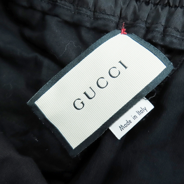 実際に弊社で買取させて頂いた【JPタグ】GUCCI/グッチ サイドロゴパンツ/GG/シェリーライン 619070/46の画像 2枚目
