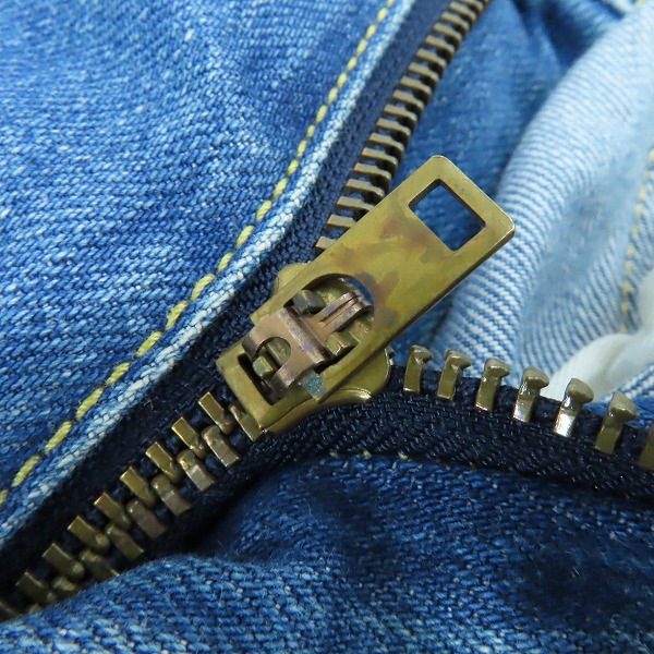 実際に弊社で買取させて頂いたBLUE BLUE/ブルーブルー INDIGO ジップフライ デニムパンツ 30の画像 7枚目