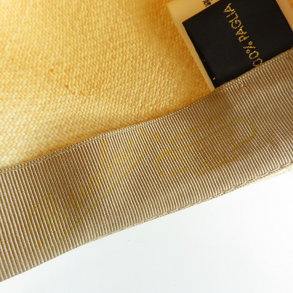 実際に弊社で買取させて頂いたBorsalino/ボルサリーノ 中折れ パナマハット ストローハット 141118-7142の画像 6枚目