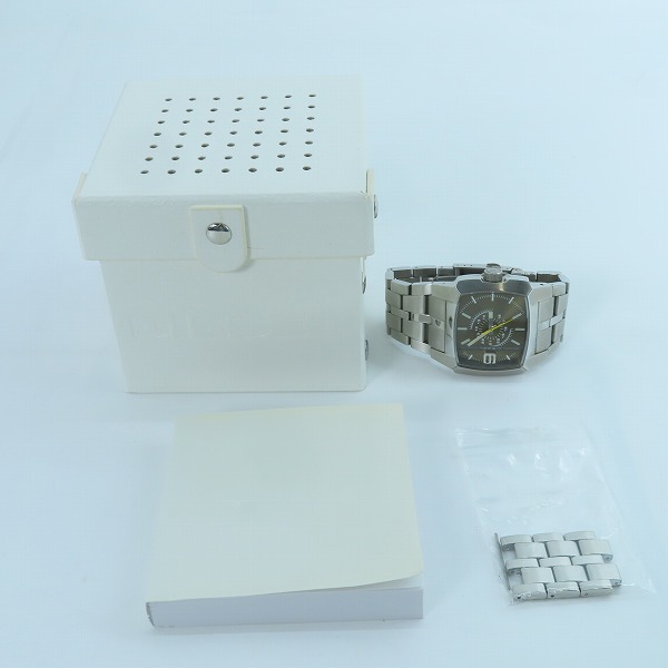 実際に弊社で買取させて頂いたDIESEL/ディーゼル クォーツ 腕時計 DZ-1155【動作未確認】の画像 7枚目