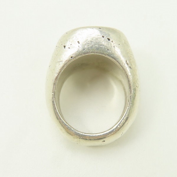 実際に弊社で買取させて頂いた【証明書付き】Gaboratory/ガボラトリー G&CROWN LARGE SIGNET RING/G&クラウン ラージシグネットリング 155-A/18号の画像 5枚目