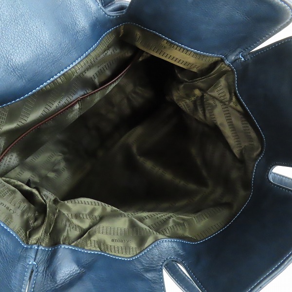実際に弊社で買取させて頂いたaniary/アニアリ レザー フラップ トートバッグの画像 3枚目