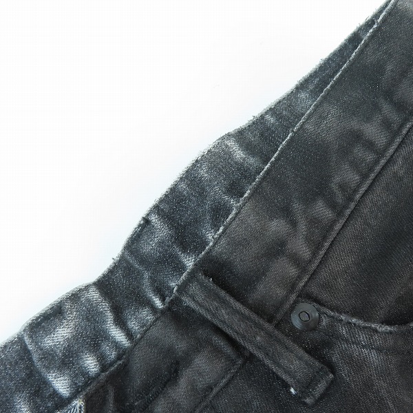 実際に弊社で買取させて頂いたISAMU KATAYAMA BACKLASH/バックラッシュ ストレッチデニム クラッシュストレート 1483-01C/Lの画像 5枚目
