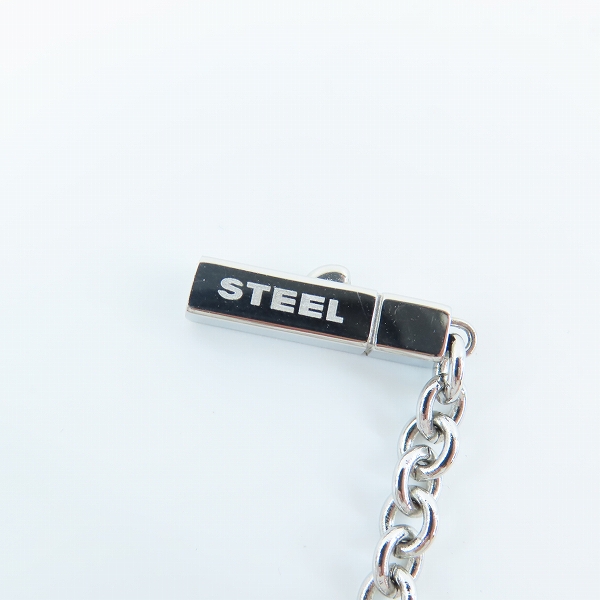 実際に弊社で買取させて頂いたDIESEL/ディーゼル ロゴ 2連ネックレス シルバーの画像 4枚目