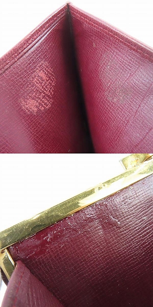 実際に弊社で買取させて頂いたCartier/カルティエ マストライン レザー 二つ折り 財布/ウォレットの画像 8枚目