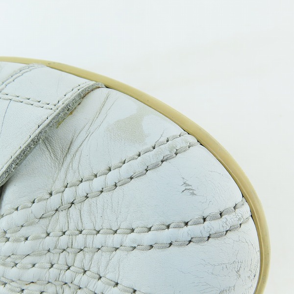 実際に弊社で買取させて頂いたLOUIS VUITTON/ルイヴィトン オフホワイト レザースニーカー BA0046/8 の画像 8枚目