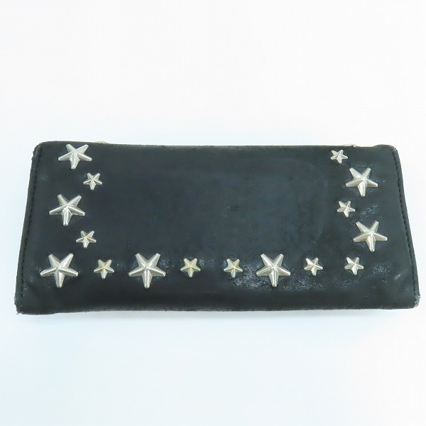 実際に弊社で買取させて頂いたJIMMY CHOO/ジミーチュウ スタースタッズ 二つ折り長財布の画像 1枚目