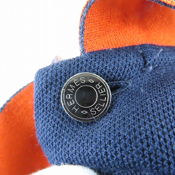 実際に弊社で買取させて頂いたHERMES/エルメス SELLIER 半袖ポロシャツ/Mの画像 3枚目