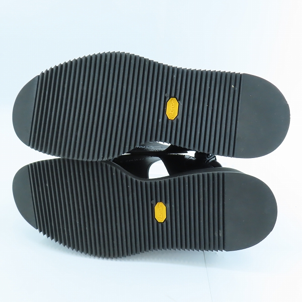 実際に弊社で買取させて頂いたJULIUS/ユリウス エッジ レザー サンダル ブラック 827FWM2/3の画像 2枚目