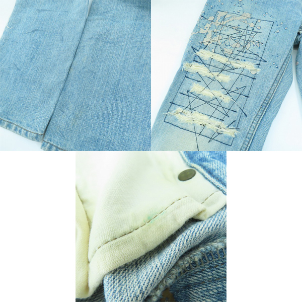 実際に弊社で買取させて頂いたHYSTERICS/ヒステリック  ダメージ加工 デニム 3AP-3713/Mの画像 9枚目
